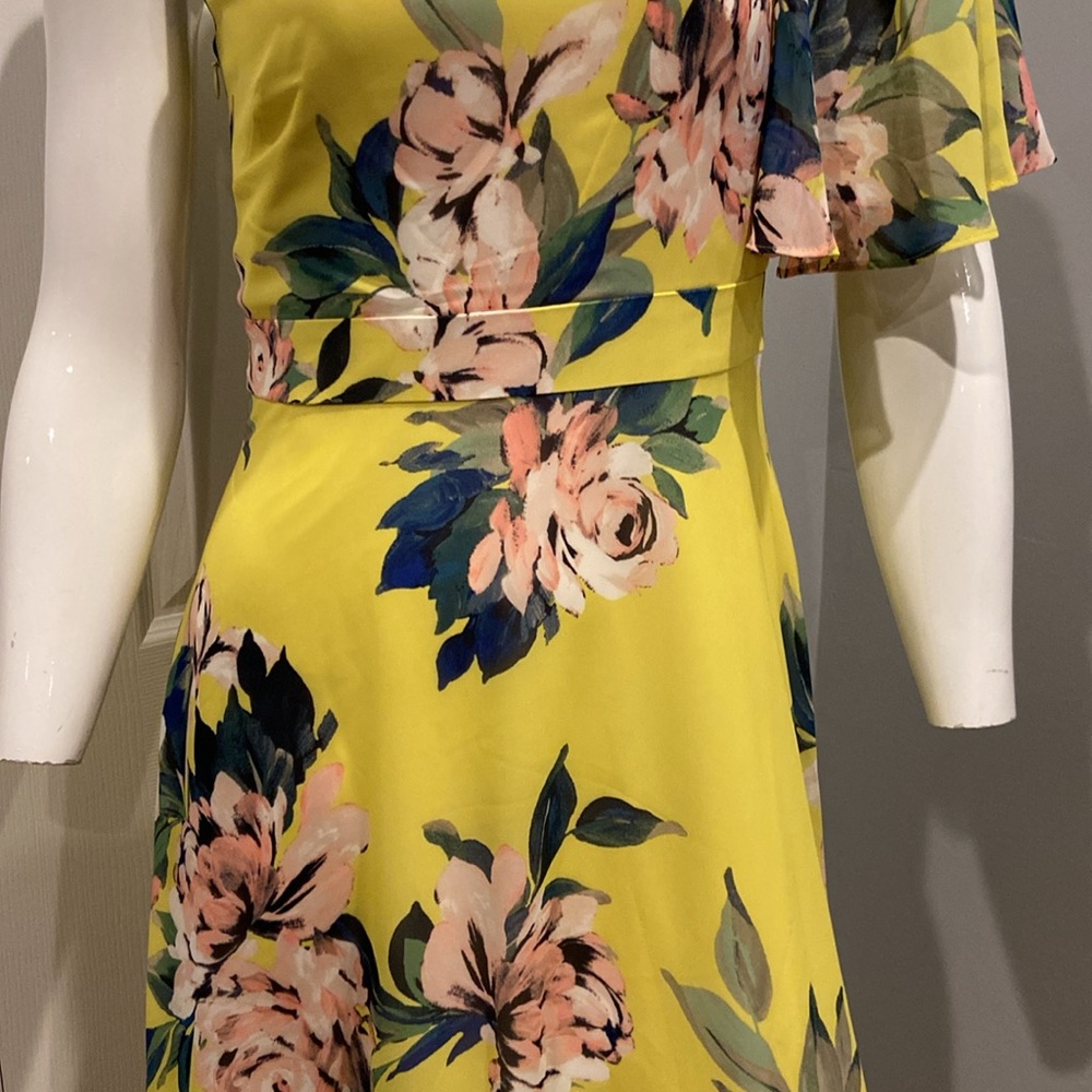 NWOT Eliza J one shoulder floral maxi - Picture 5 of 12